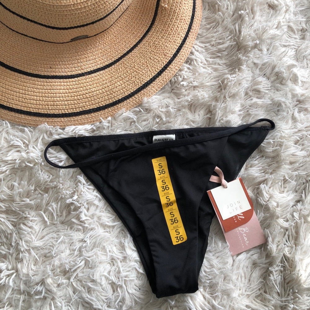 Pull & bear bikini bottom in black